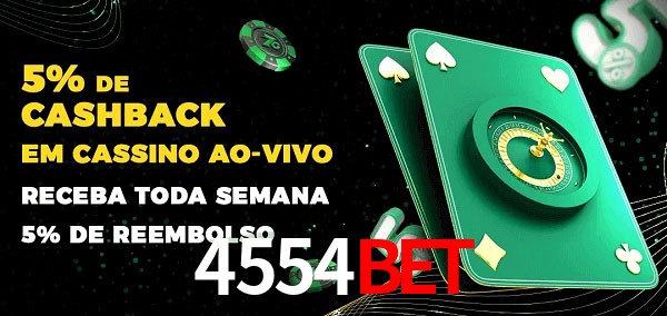 Promoções do cassino ao Vivo 4554bet